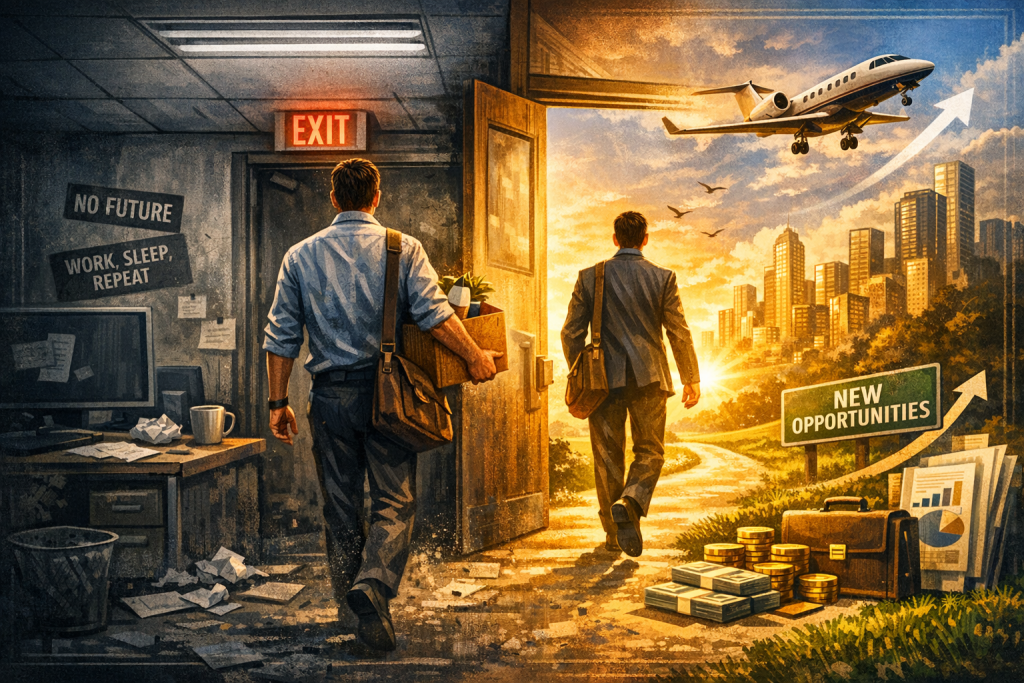 leaving dead end job